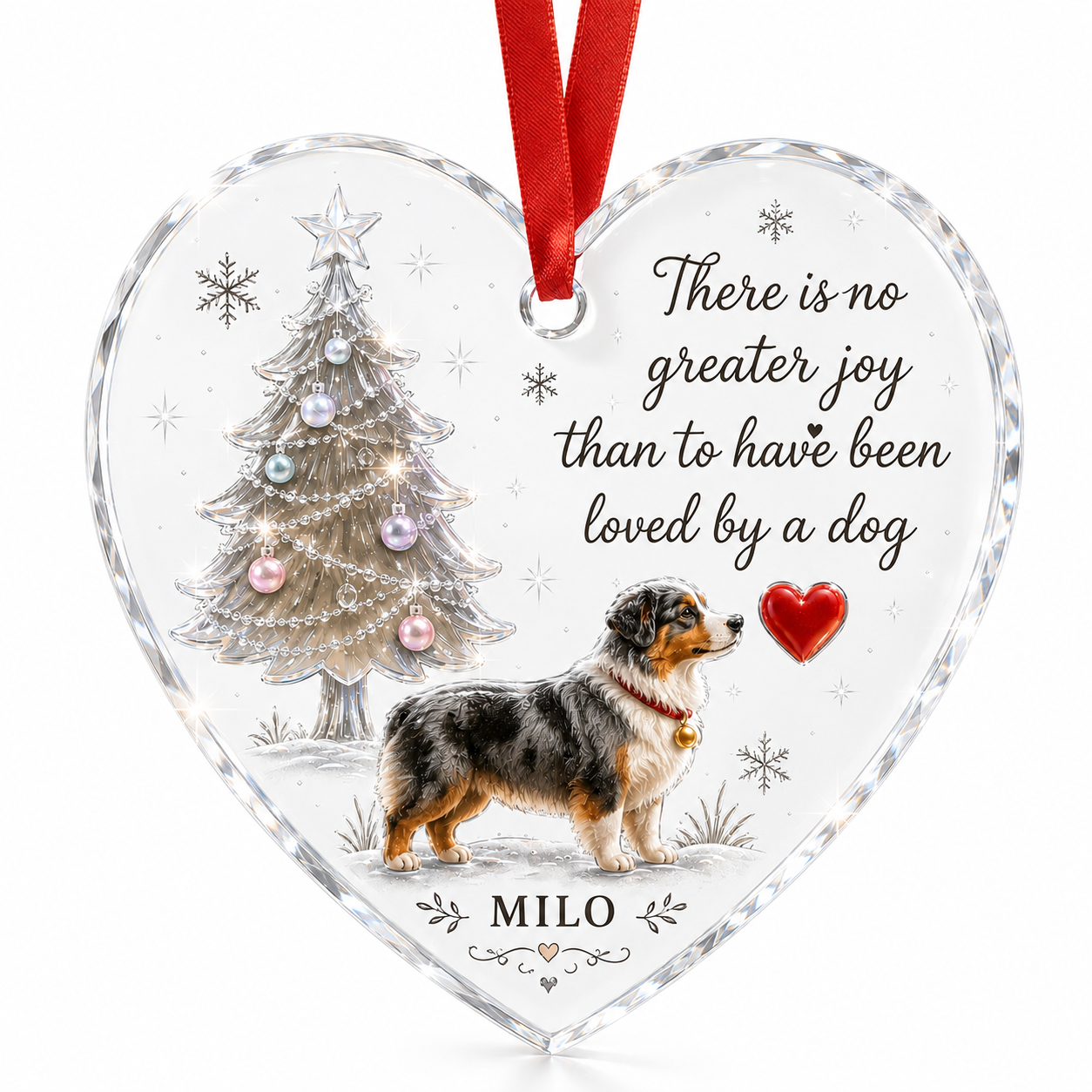 Australian Shepherd Christmas Ornament - Personalized