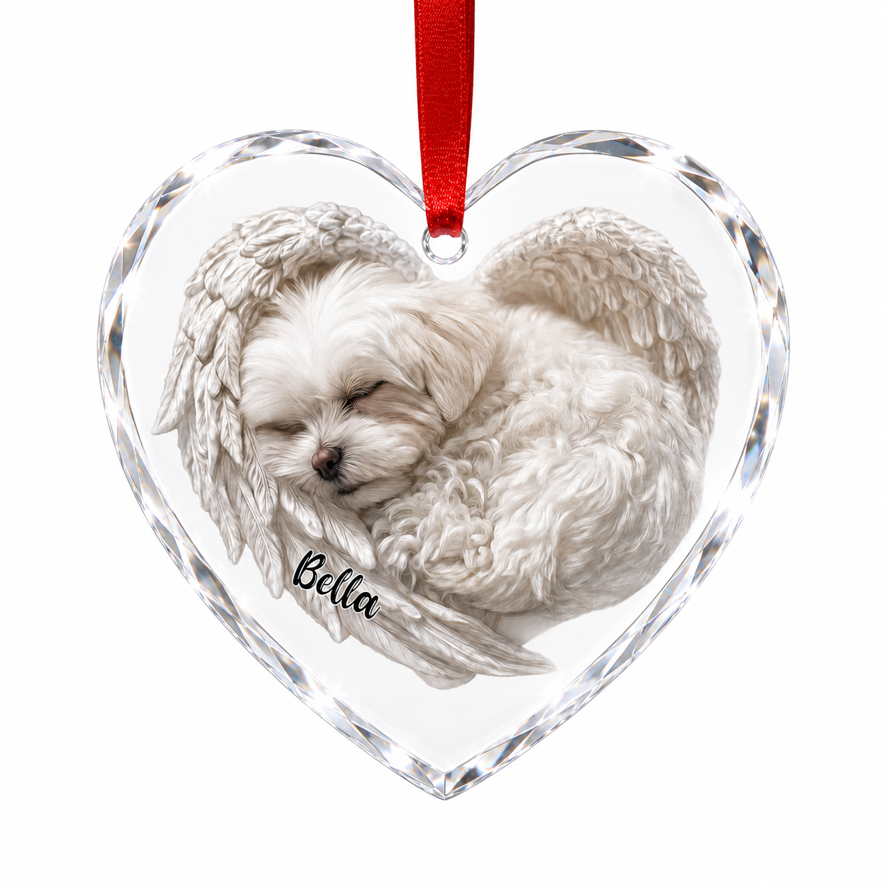 Pet Memorial Photo Ornament - Forever Loved